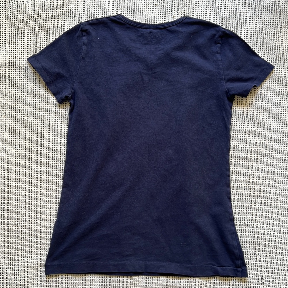 J. Crew XS navy slub tee